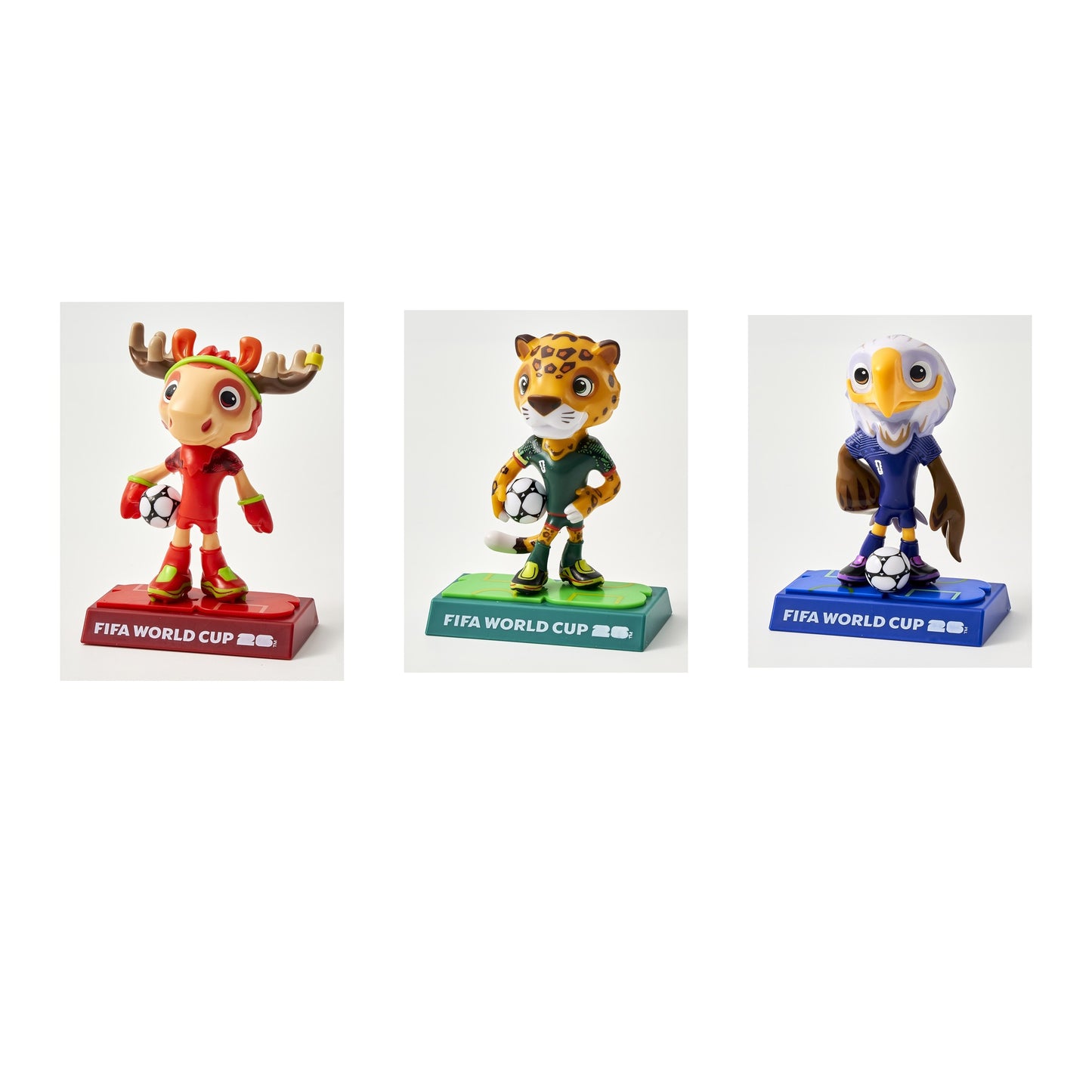 FIFA World Cup 26 Mascot Figurine Set - 9cm