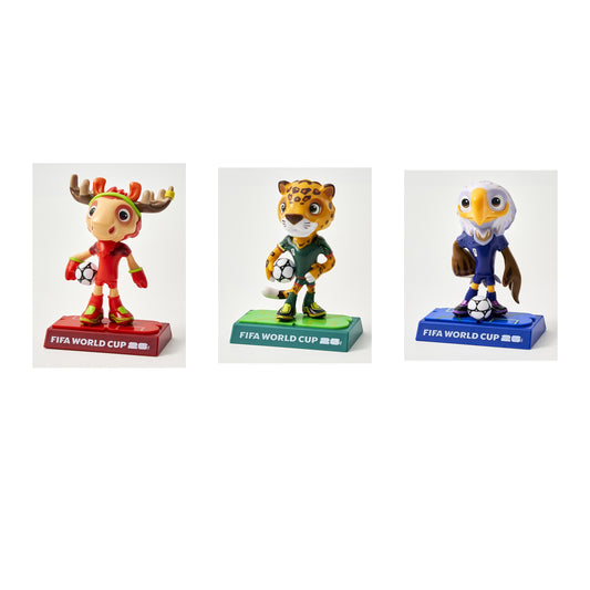 FIFA World Cup 26 Mascot Figurine Set - 9cm